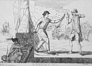 Den britiske tjære ved Omoa, 1780 af English School